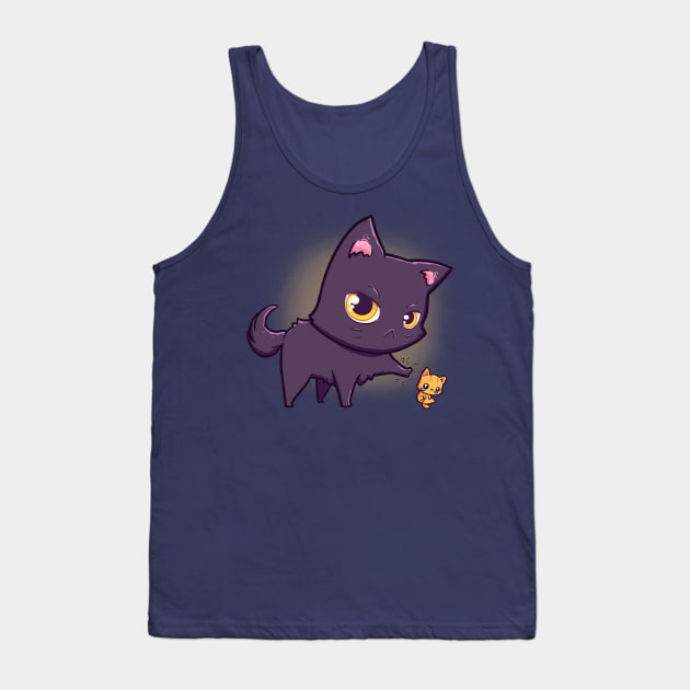 Cat Hates Kitty Cats Tank Top by Susto